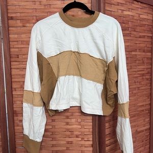 Urban Outfitters slightly oversized long sleeve crop top